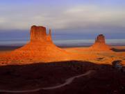 Monument Valley, UT - Monument Valley at sunset